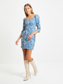 Платье мини Trendyol модель TWOAW22EL0231/Lacivert Платье мини Trendyol модель TWOAW22EL0231/Lacivert Фото