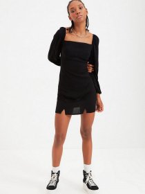 Сукня міні Trendyol модель TWOAW22EL0260/Siyah Фото
