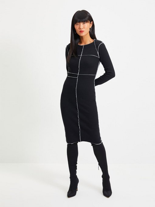 Платья Trendyol модель TWOAW22EL0337/Siyah Фото