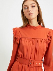 Платье мини Trendyol модель TWOAW22EL0346/Kiremit Фото