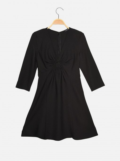 Платье мини Trendyol модель TWOAW22EL0373/Siyah Фото