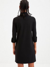 Платье мини Trendyol модель TWOAW22EL0438/Siyah Фото