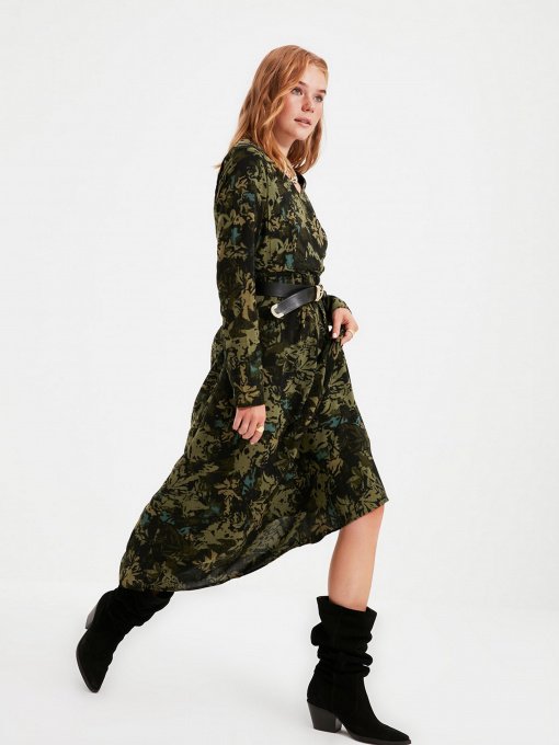 Сукня міді Trendyol модель TWOAW22EL0501/Siyah Фото