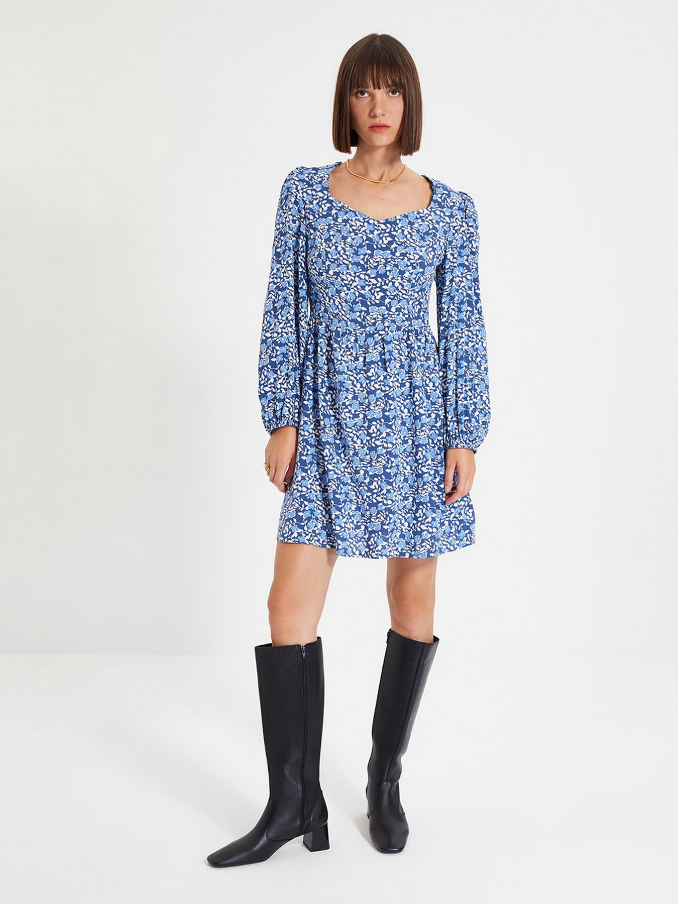 Платье мини Trendyol модель TWOAW22EL0588/Mavi Платье мини Trendyol модель TWOAW22EL0588/Mavi Фото