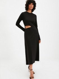Платье миди Trendyol модель TWOAW22EL0736/Siyah Фото