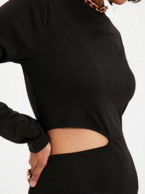 Платье миди Trendyol модель TWOAW22EL0736/Siyah Фото