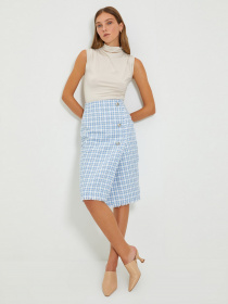 Спідниця міді Trendyol модель TWOAW22ET0115/Mavi Фото