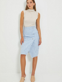 Юбка миди Trendyol модель TWOAW22ET0115/Mavi Юбка миди Trendyol модель TWOAW22ET0115/Mavi Фото