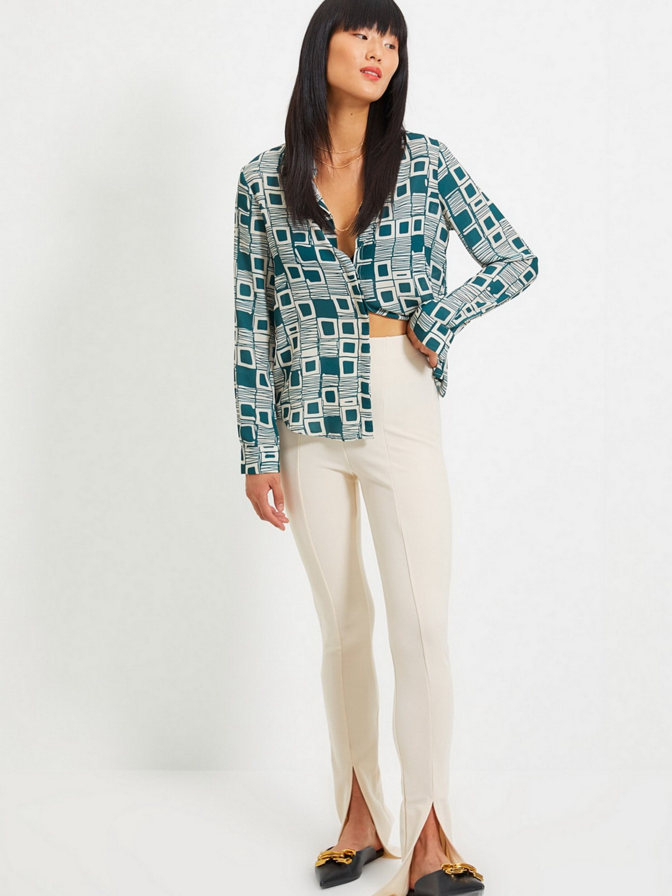 Рубашка Trendyol модель TWOAW22GO0110/Zumrut Yesili Фото