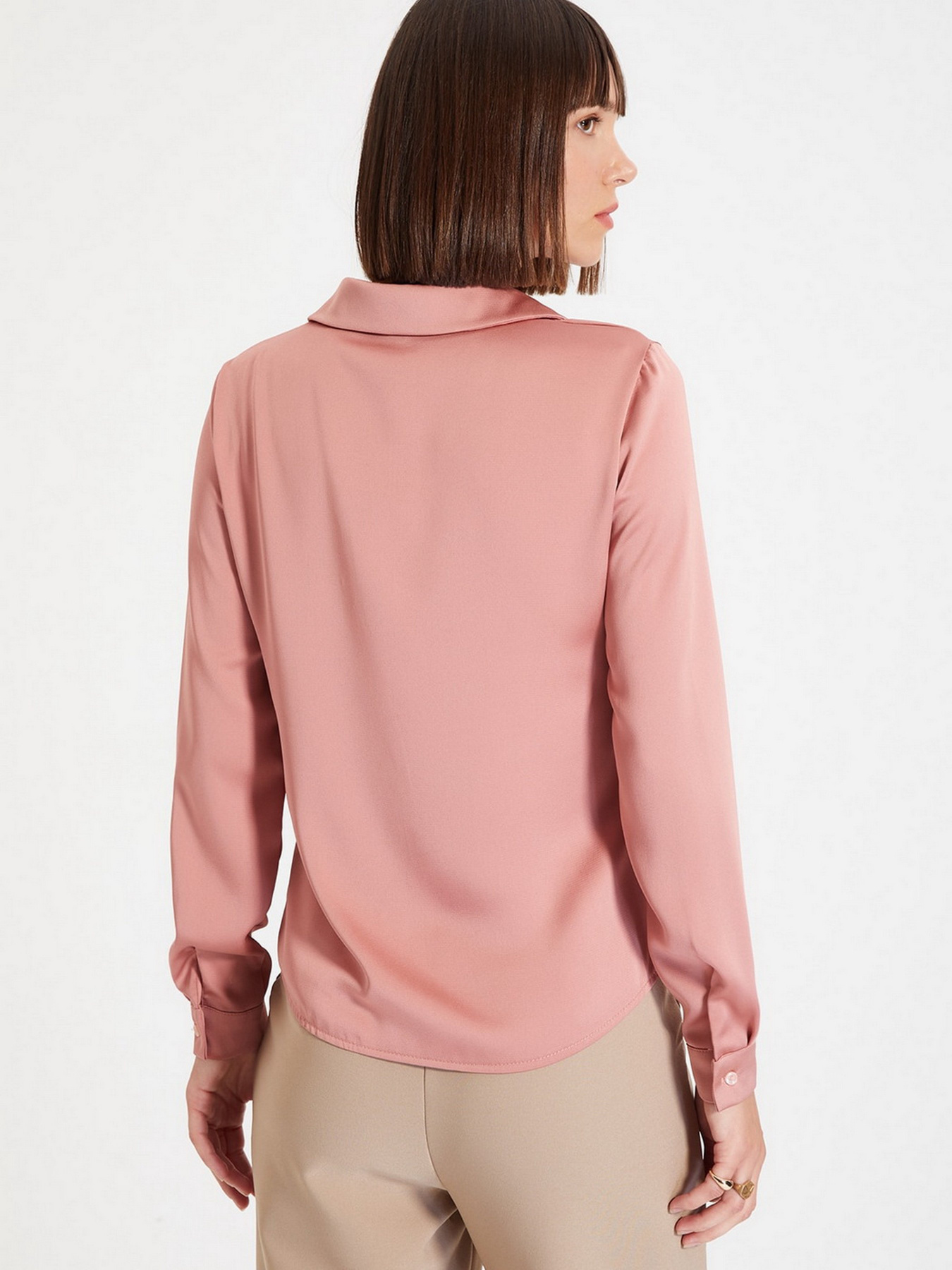 Сорочка повсякденна Trendyol модель TWOAW22GO0131/Gul Kurusu Фото