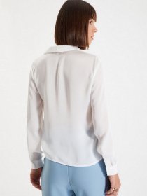 Рубашка повседневная Trendyol модель TWOAW22GO0132/Ekru Фото