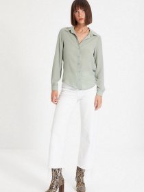 Рубашка Trendyol модель TWOAW22GO0132/Haki Фото