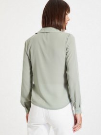 Рубашка повседневная Trendyol модель TWOAW22GO0132/Haki Рубашка повседневная Trendyol модель TWOAW22GO0132/Haki Фото