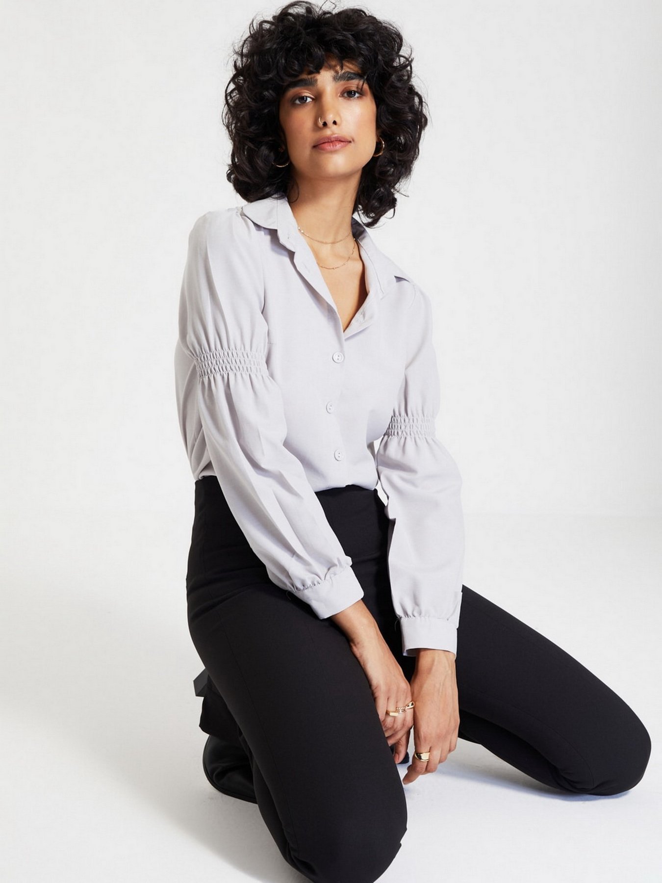 Рубашка Trendyol модель TWOAW22GO0141/Gri Фото