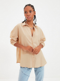 Рубашка Trendyol модель TWOAW22GO0147/Camel Фото