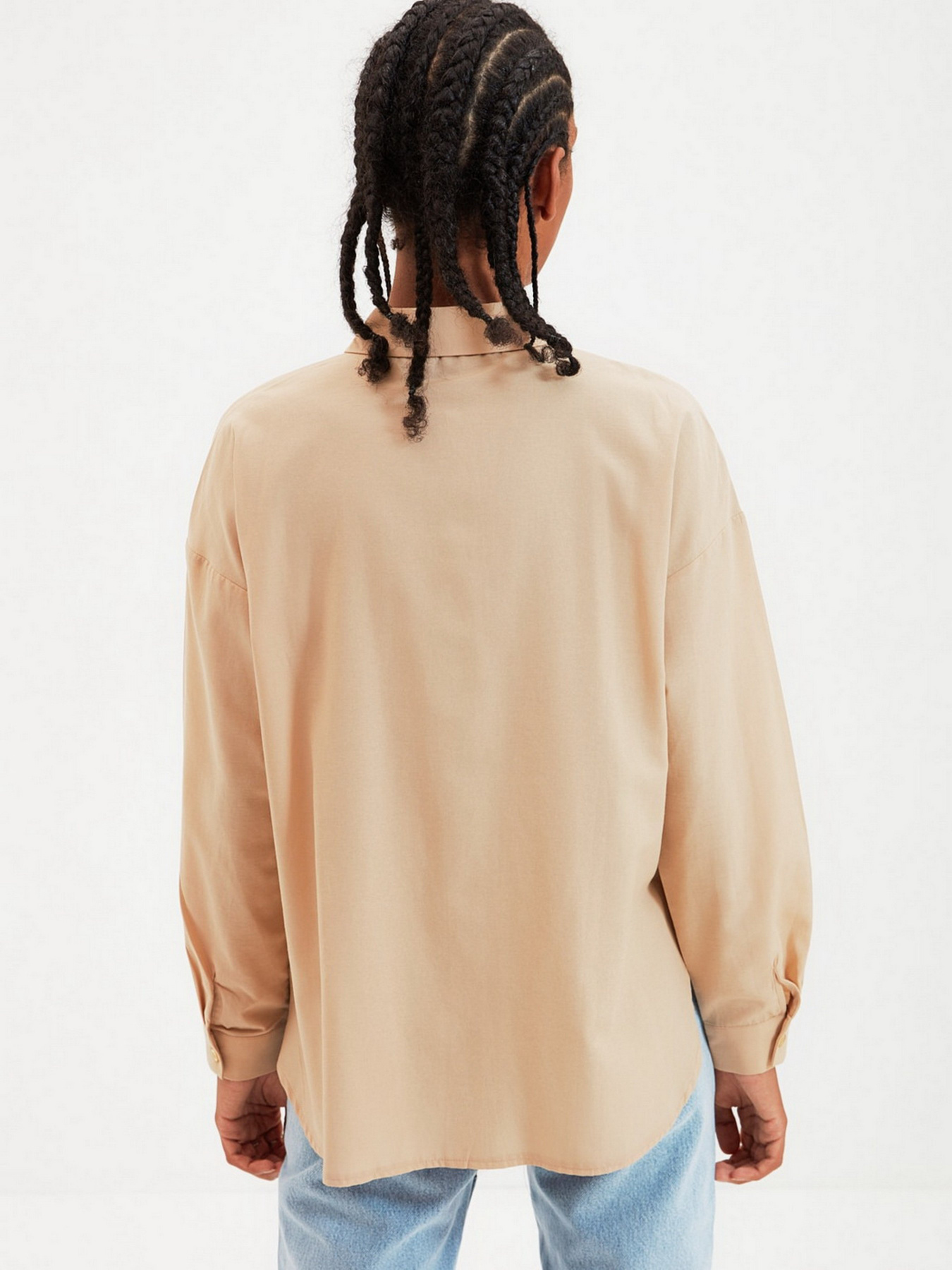 Сорочка повсякденна Trendyol модель TWOAW22GO0147/Camel Сорочка повсякденна Trendyol модель TWOAW22GO0147/Camel Фото