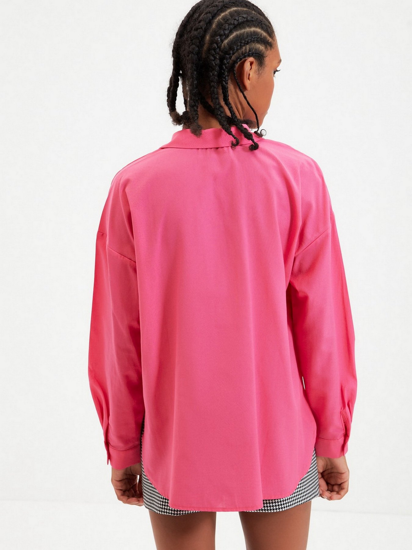 Рубашка Trendyol модель TWOAW22GO0147/Pembe Фото