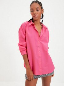 Рубашка Trendyol модель TWOAW22GO0147/Pembe Фото