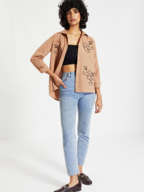 Рубашка Trendyol модель TWOAW22GO0160/Camel Фото