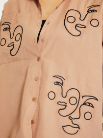 Рубашка Trendyol модель TWOAW22GO0160/Camel Фото