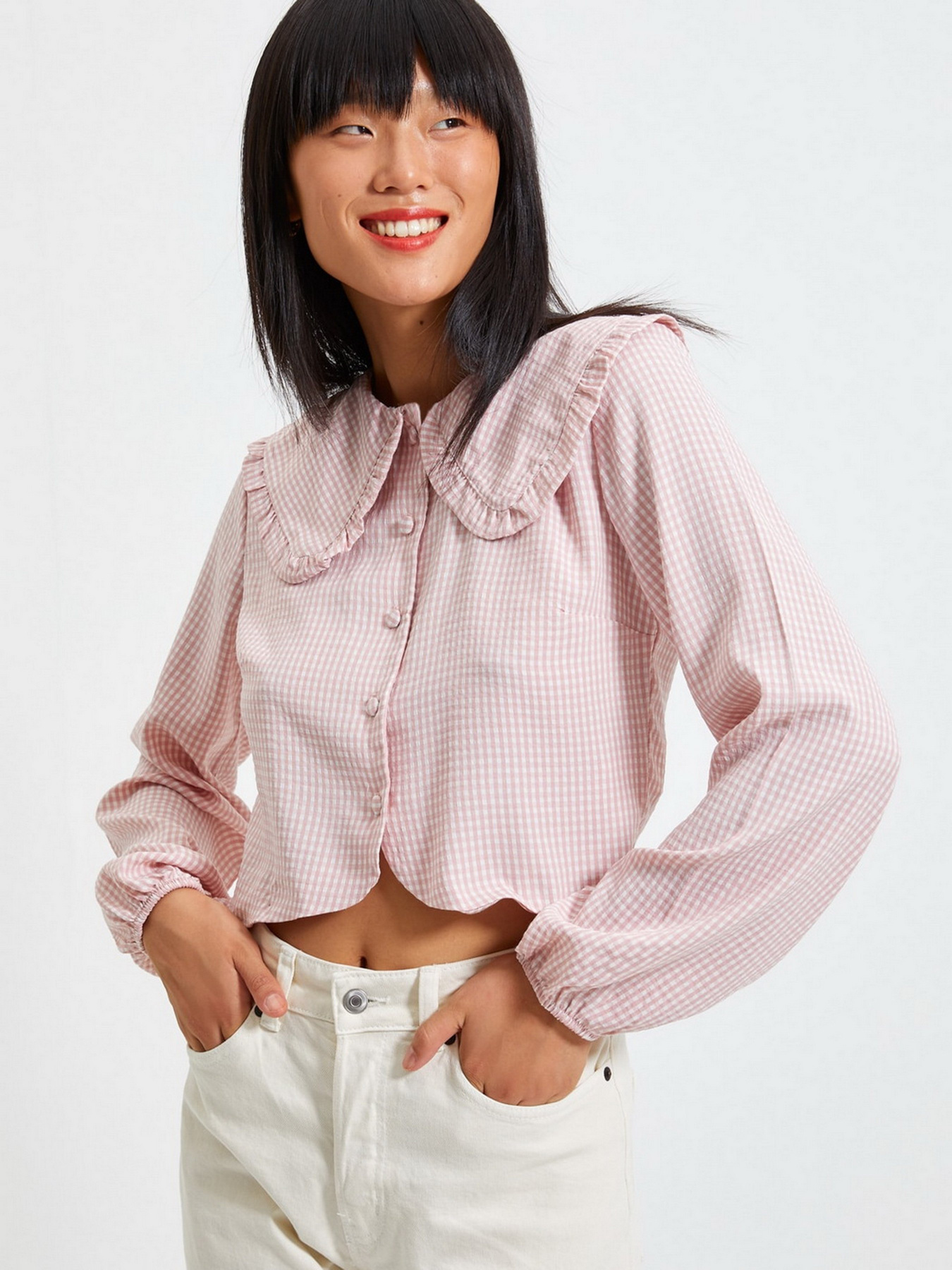 Блуза Trendyol модель TWOAW22GO0310/Pudra Фото