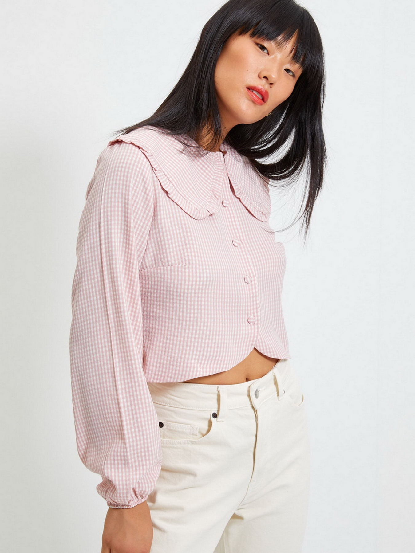 Блуза Trendyol модель TWOAW22GO0310/Pudra Фото