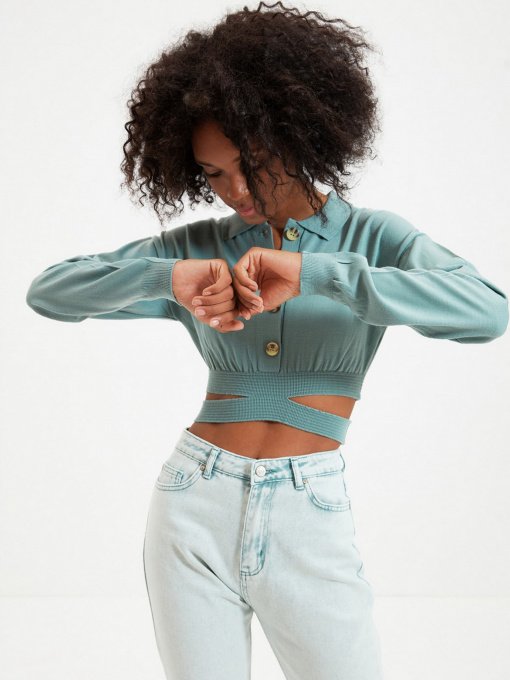 Кардиган Trendyol модель TWOAW22HI0094/Mint Фото