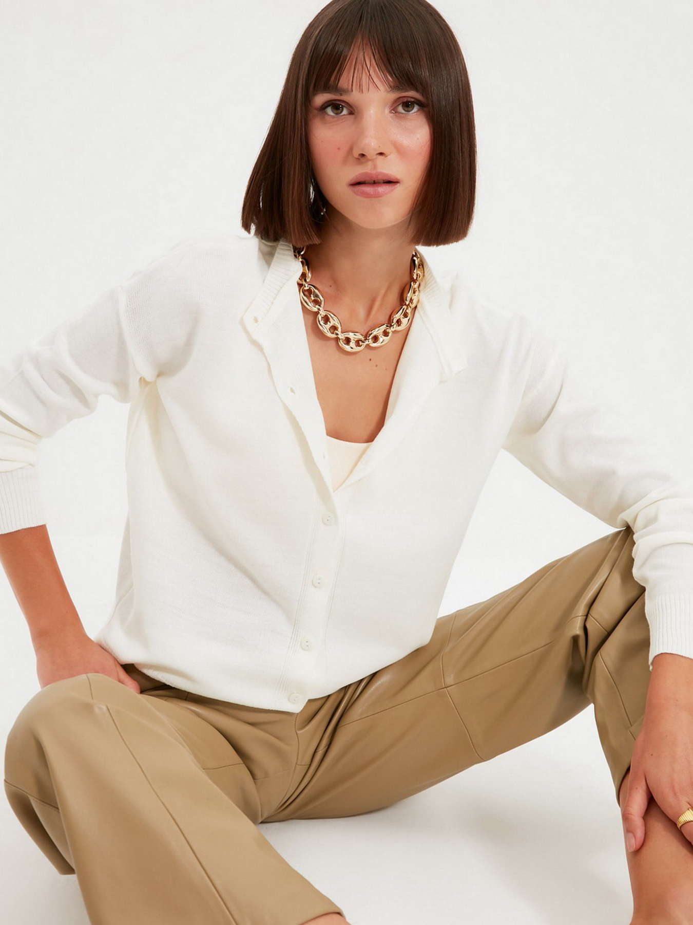 Кардиган Trendyol модель TWOAW22HI0240/Ekru Фото