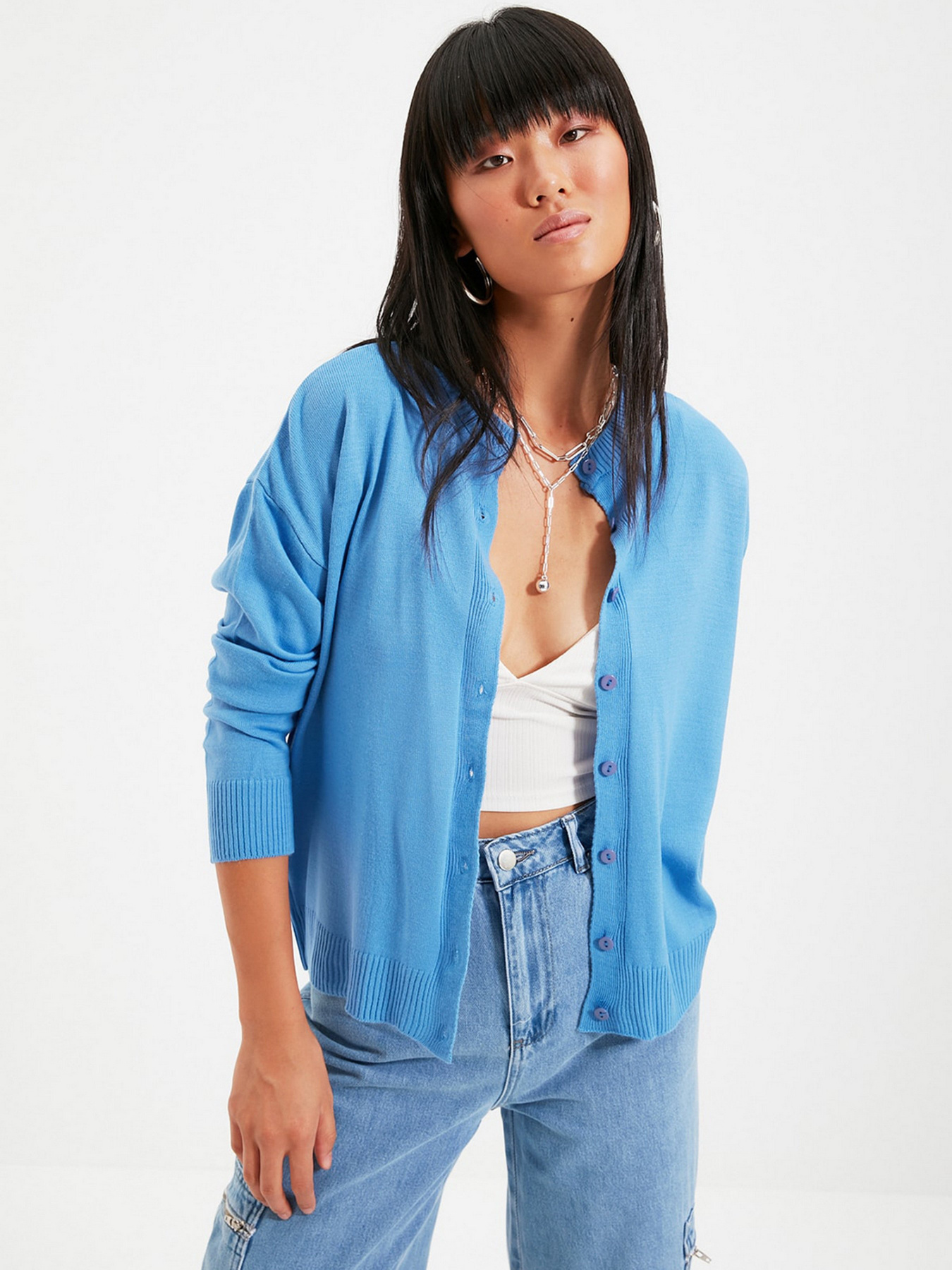 Кардиган Trendyol модель TWOAW22HI0240/Mavi Фото