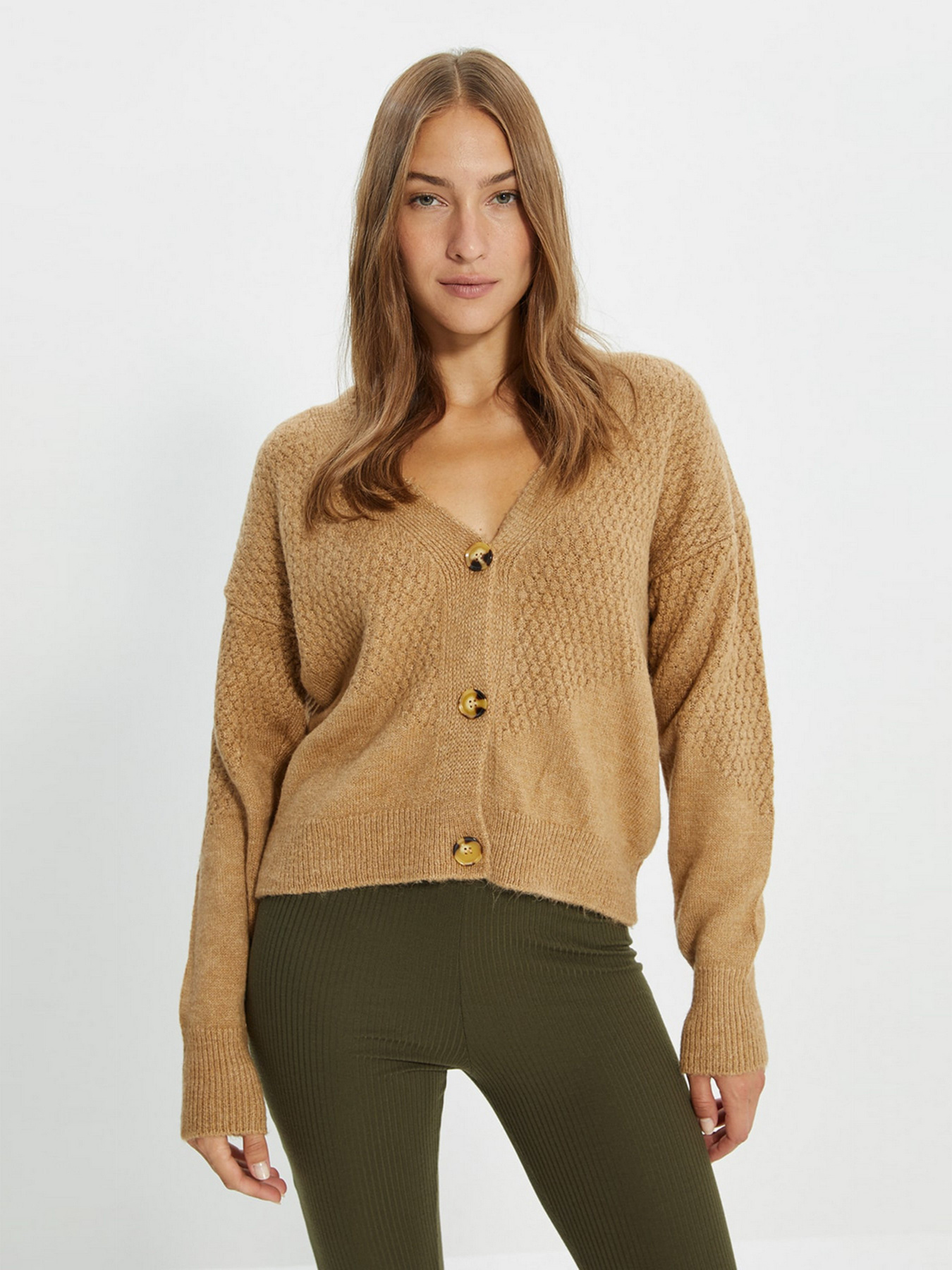 Кардиган Trendyol модель TWOAW22HI0297/Camel Фото