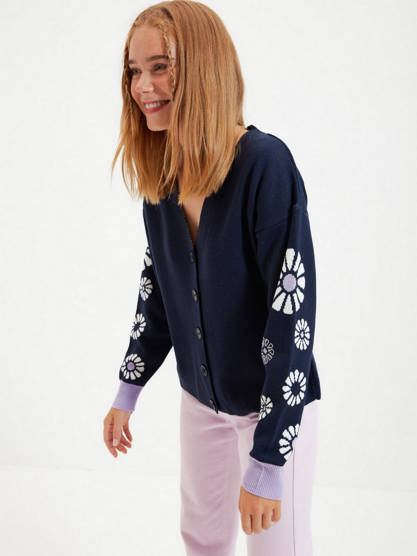 Кардиган Trendyol модель TWOAW22HI0358/Lacivert Фото