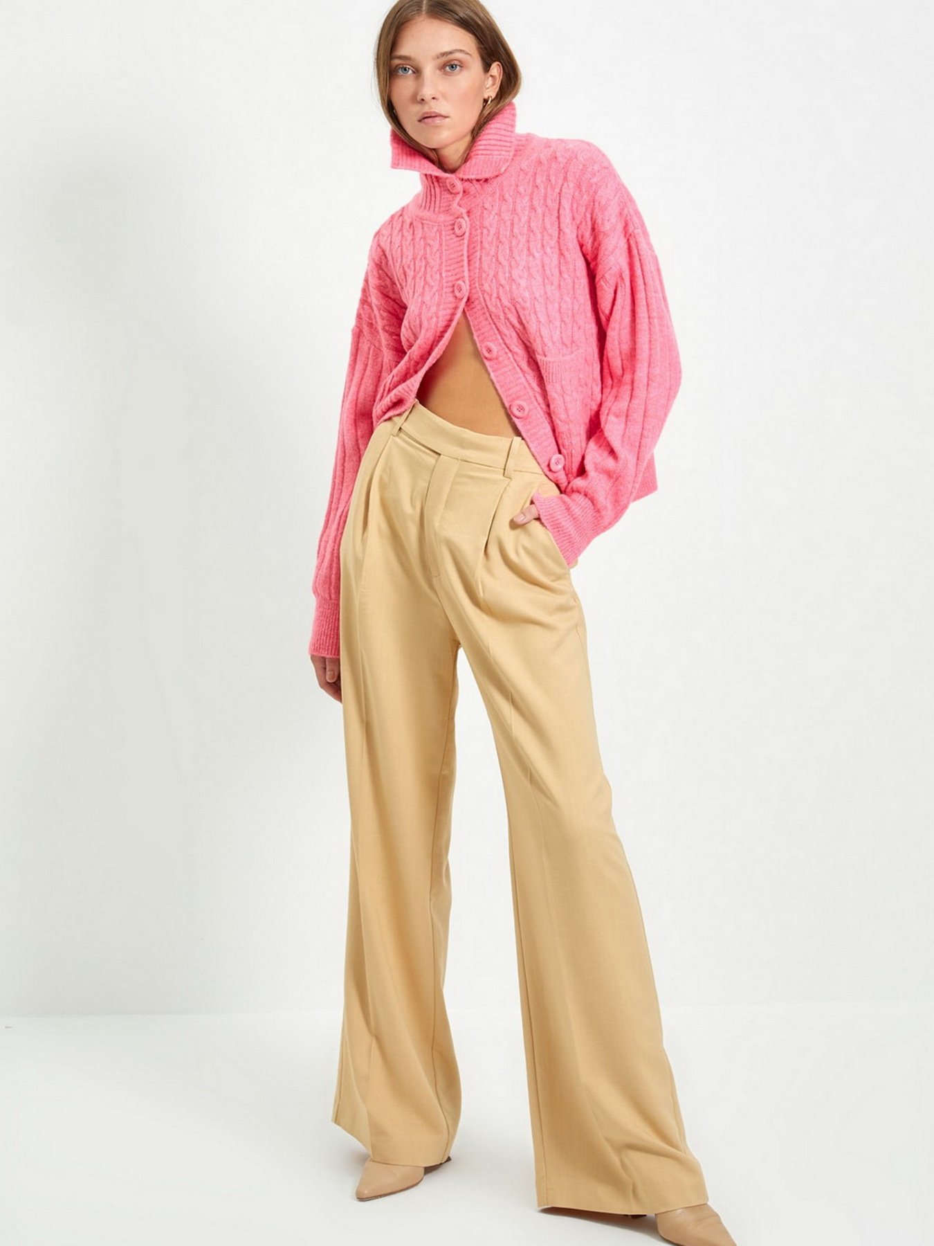 Кардиган Trendyol модель TWOAW22HI0406/Pembe Фото