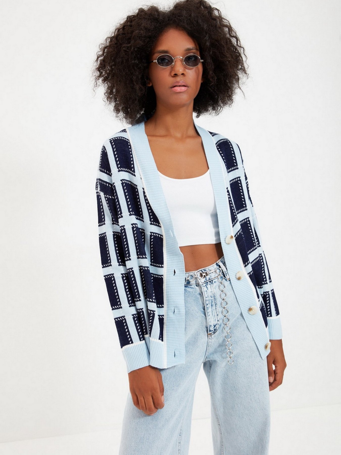 Кардиган Trendyol модель TWOAW22HI0408/Lacivert Фото