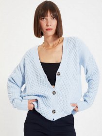 Кардиган Trendyol модель TWOAW22HI0423/ACik Mavi Кардиган Trendyol модель TWOAW22HI0423/ACik Mavi Фото