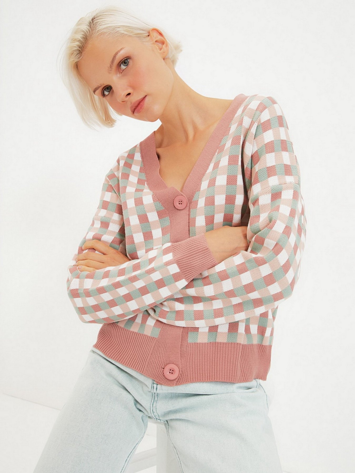 Кардиган Trendyol модель TWOAW22HI0449/Pudra Фото