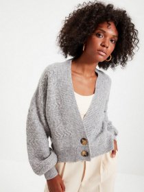 Кардиган Trendyol модель TWOAW22HI0470/Gri Фото