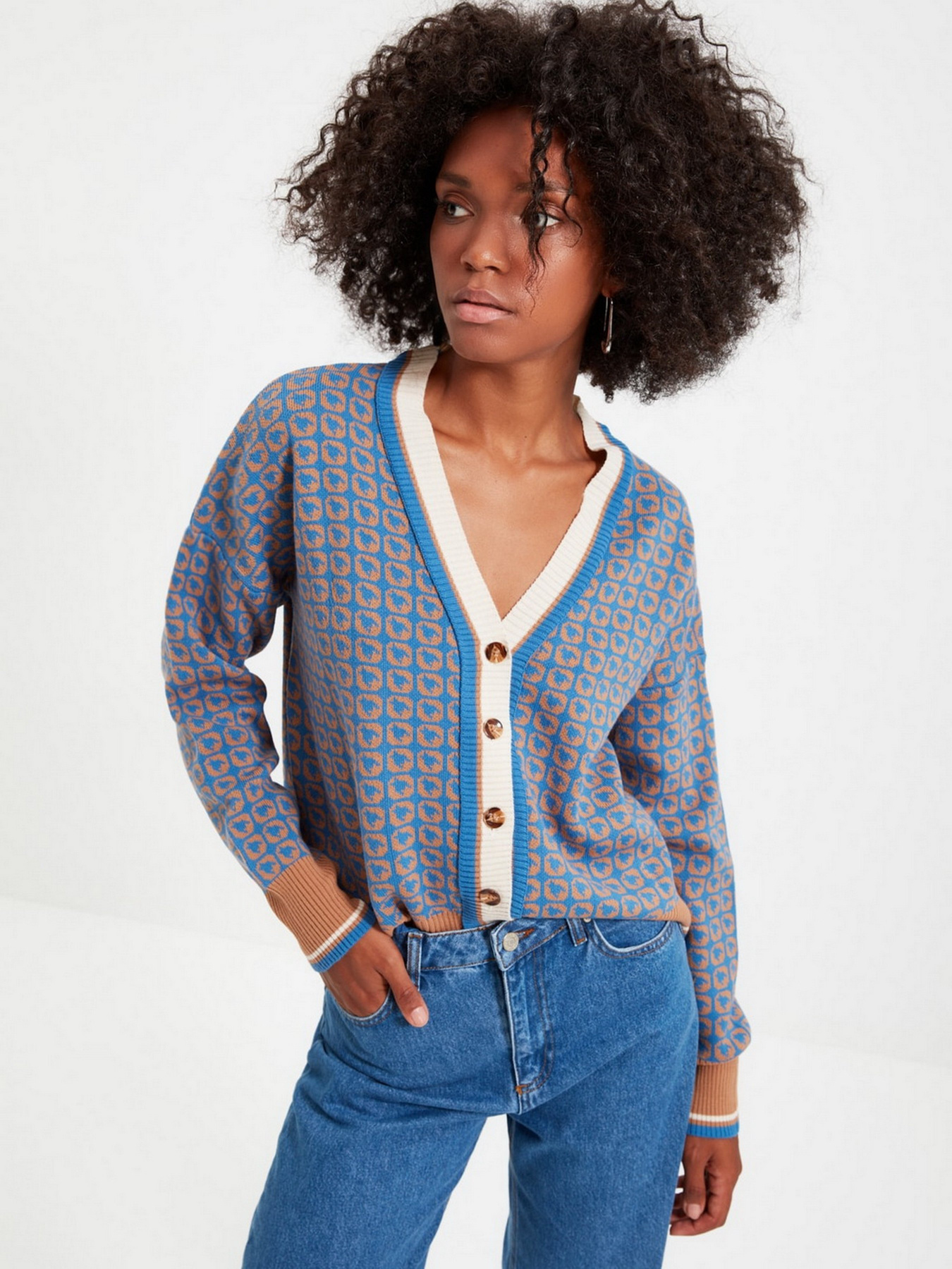 Кардиган Trendyol модель TWOAW22HI0568/Mavi Фото