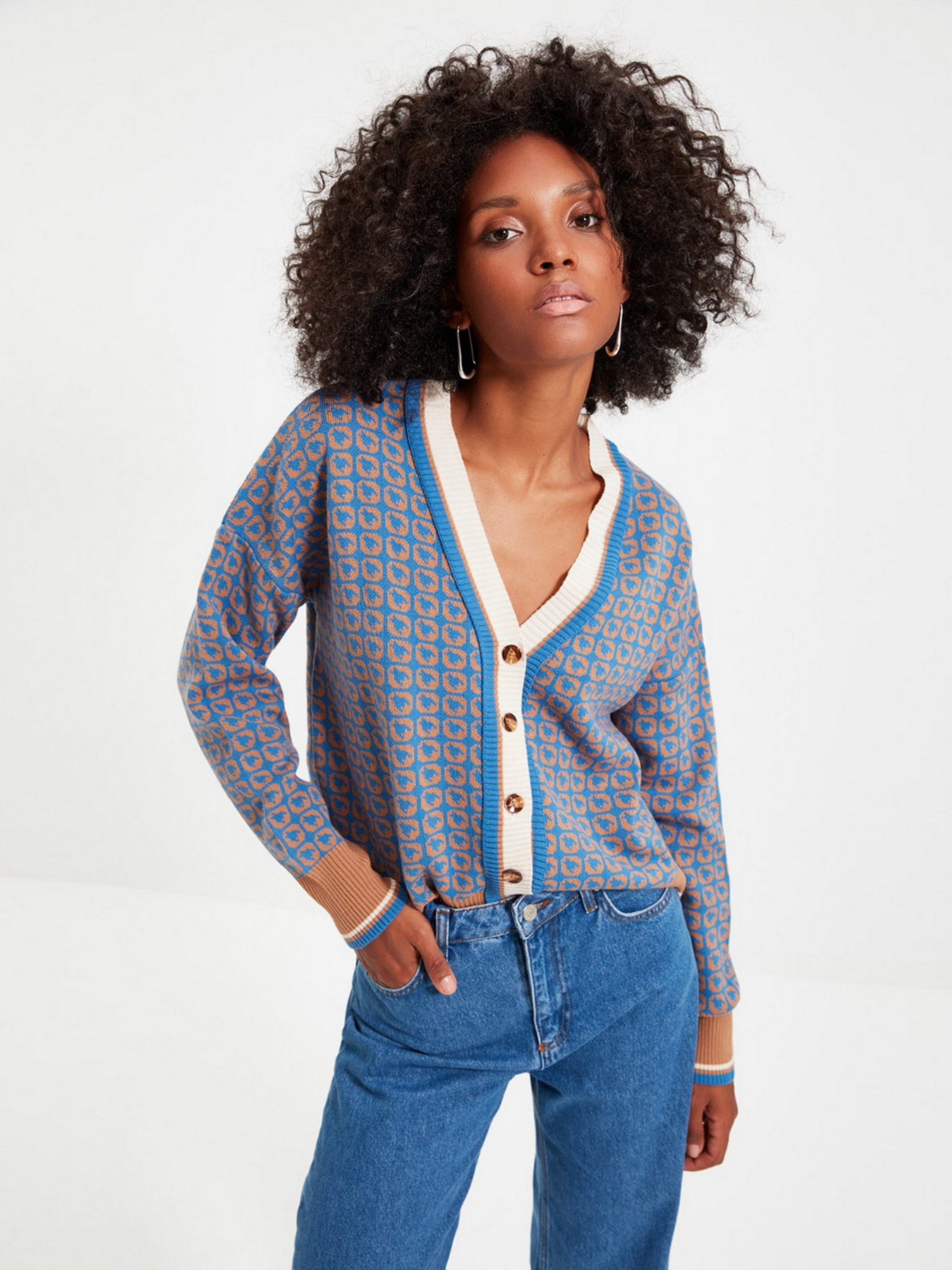 Кардиган Trendyol модель TWOAW22HI0568/Mavi Фото