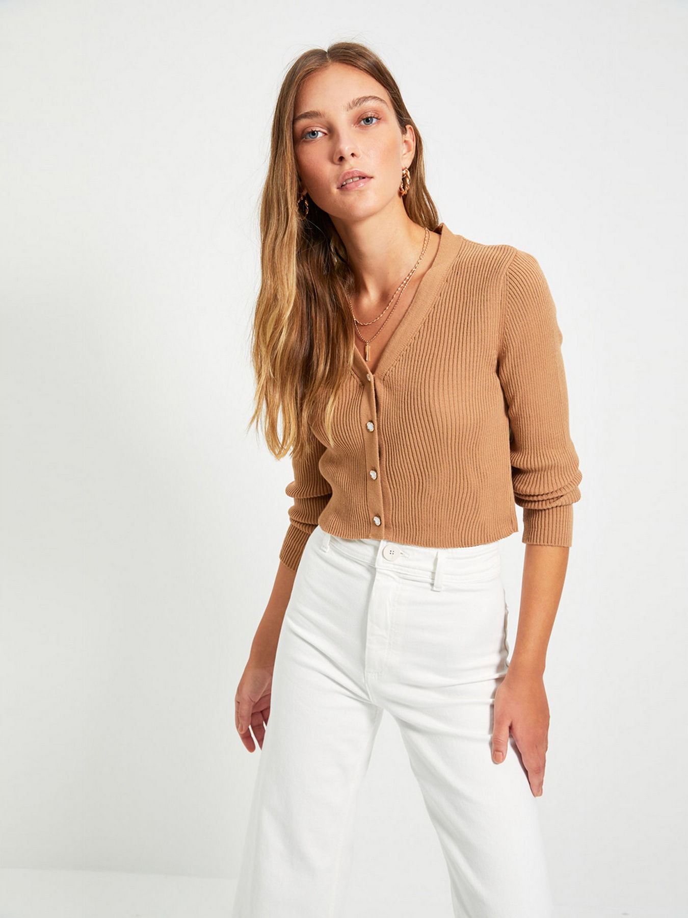 Кардиган Trendyol модель TWOAW22HI0610/Camel Фото