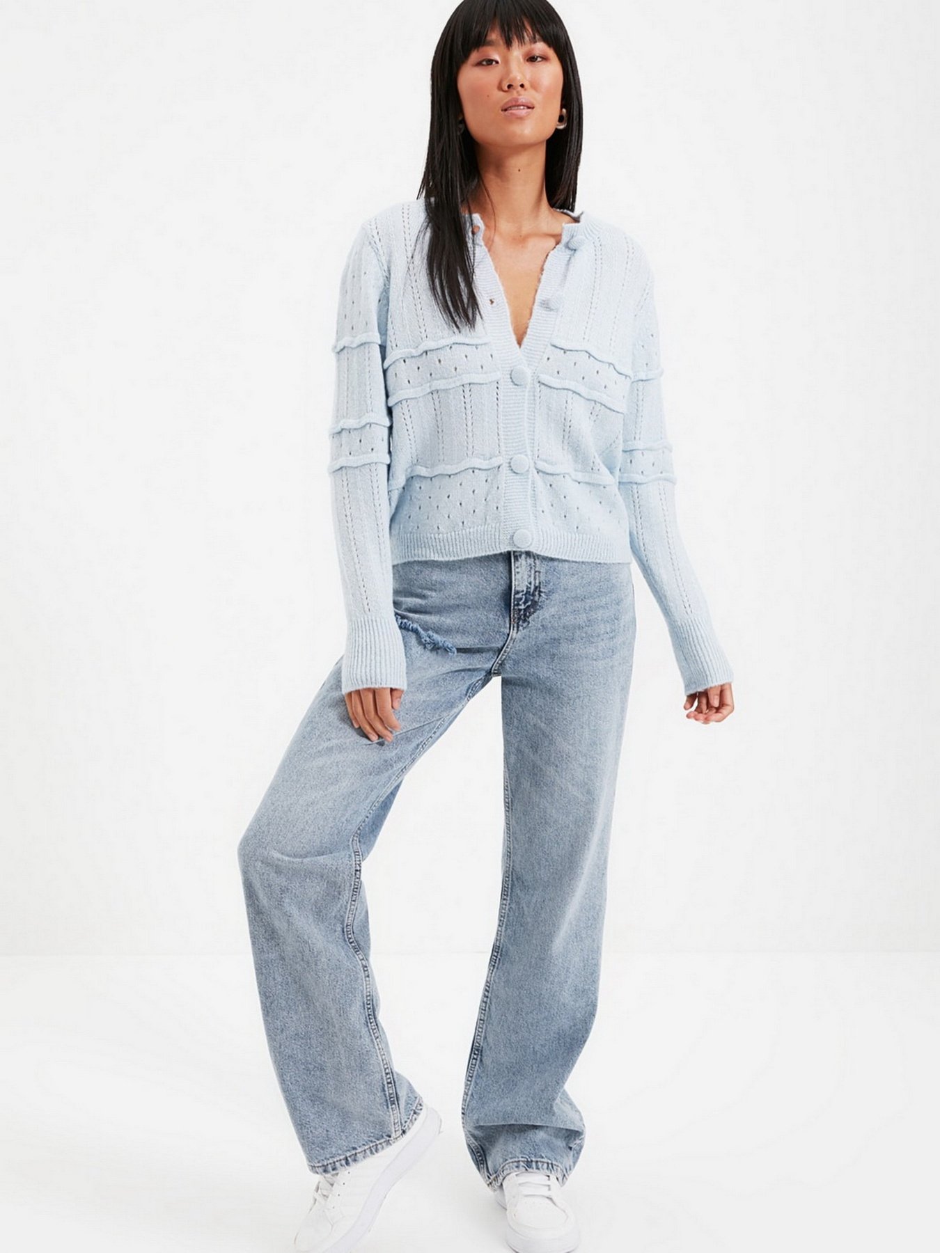 Кардиган Trendyol модель TWOAW22HI0612/ACik Mavi Фото