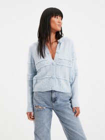 Кардиган Trendyol модель TWOAW22HI0612/ACik Mavi Фото
