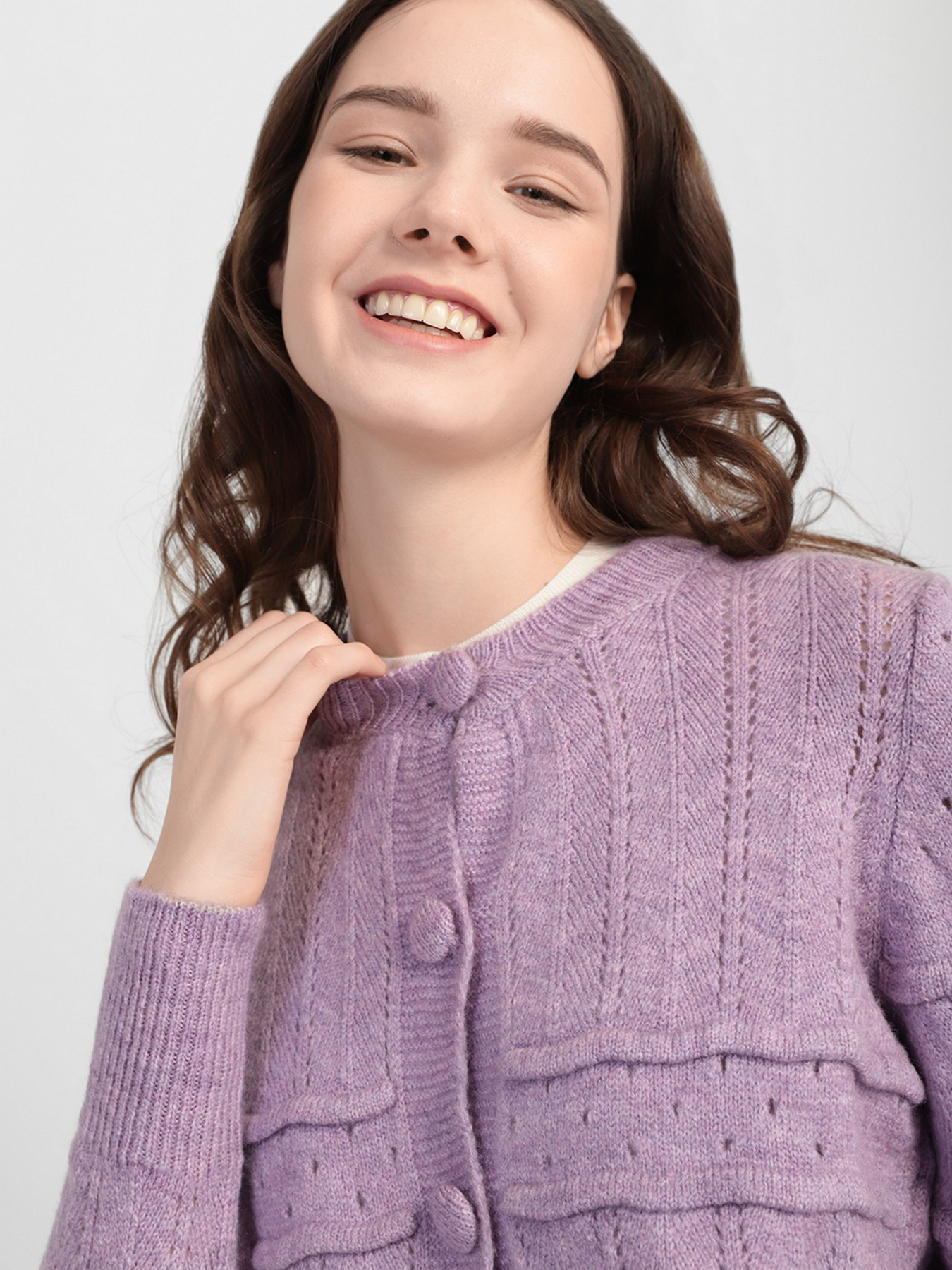 Кардиган Trendyol модель TWOAW22HI0612/Lila Фото