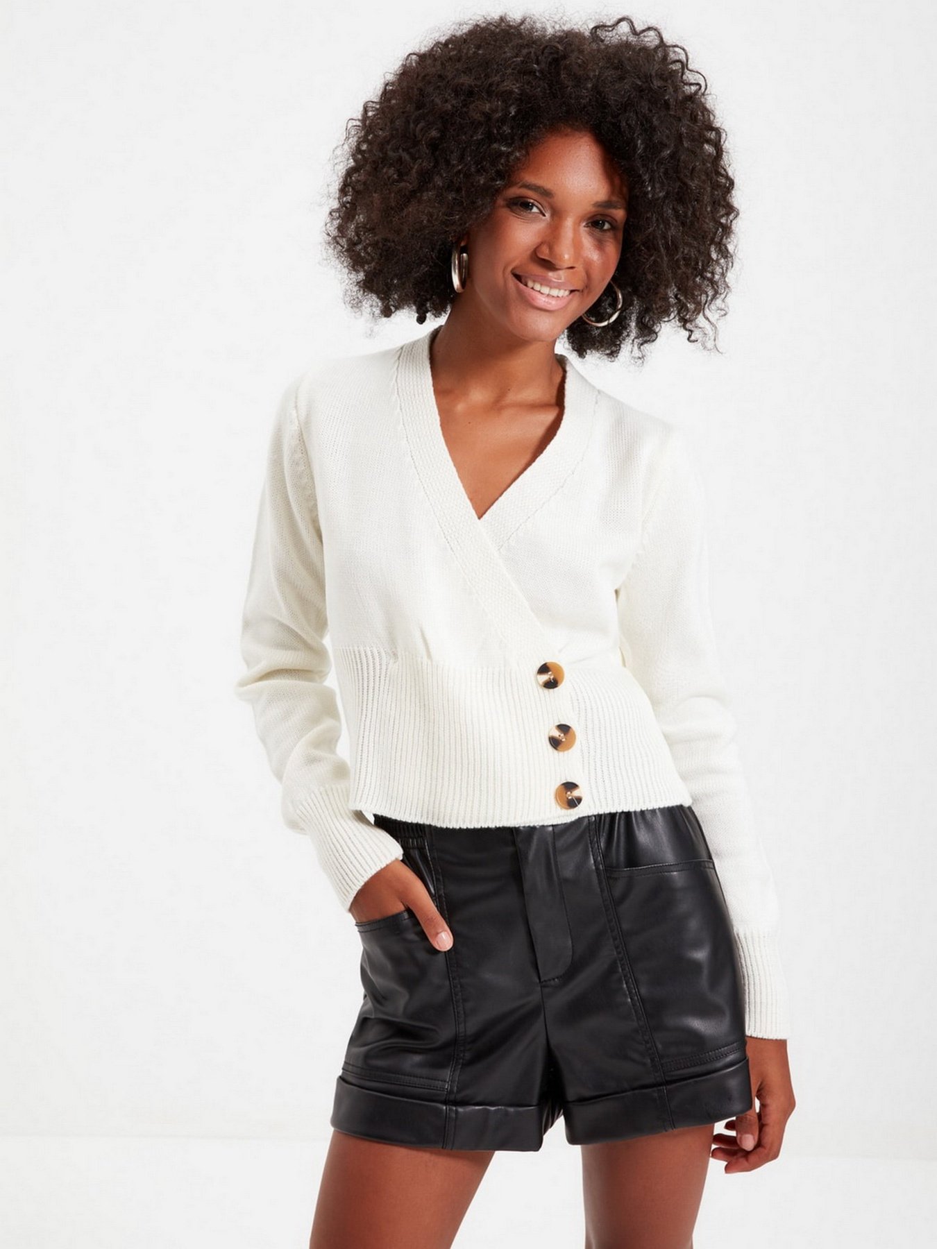 Кардиган Trendyol модель TWOAW22HI0614/Ekru Фото