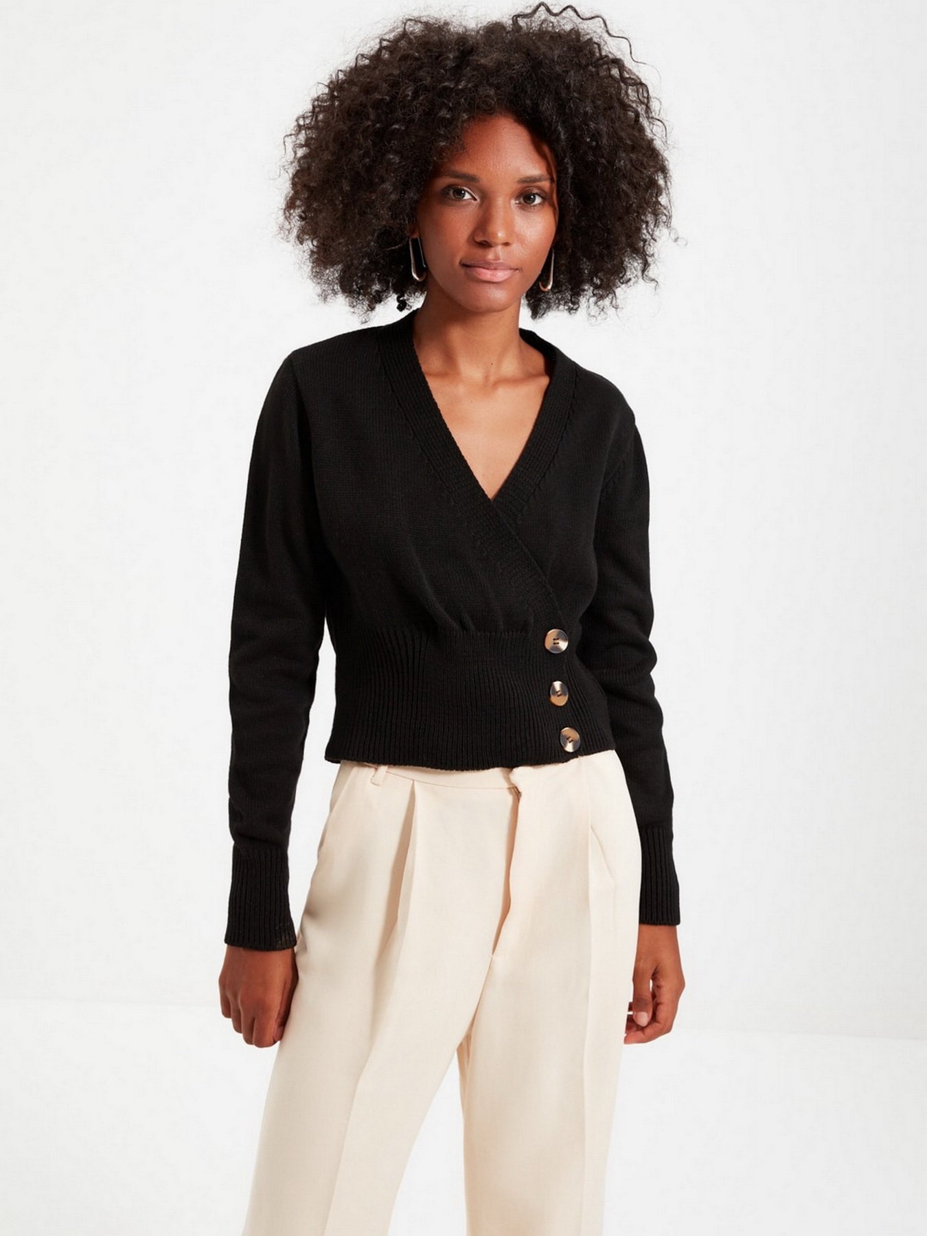 Кардиган Trendyol модель TWOAW22HI0614/Siyah Фото