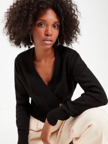 Кардиган Trendyol модель TWOAW22HI0614/Siyah Кардиган Trendyol модель TWOAW22HI0614/Siyah Фото