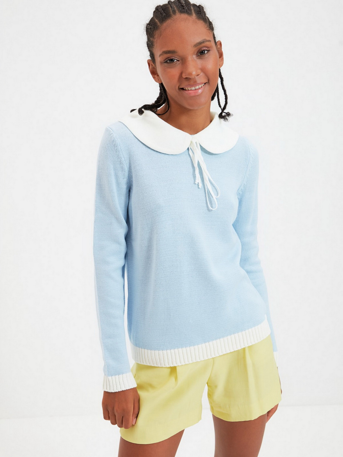 Джемпер Trendyol модель TWOAW22KZ0010/ACik Mavi Джемпер Trendyol модель TWOAW22KZ0010/ACik Mavi Фото