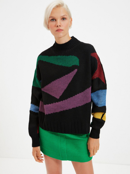 Свитер Trendyol модель TWOAW22KZ0048/Siyah Фото