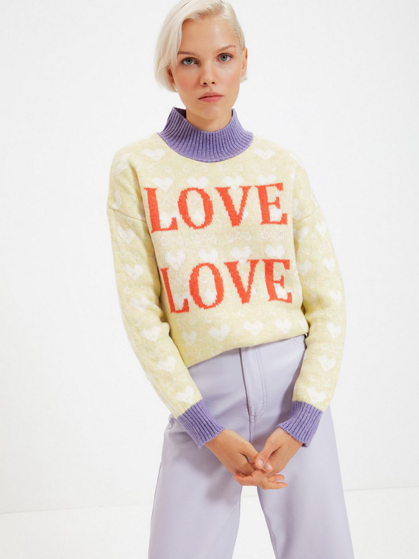 Джемпер Trendyol модель TWOAW22KZ0096/Lila Фото