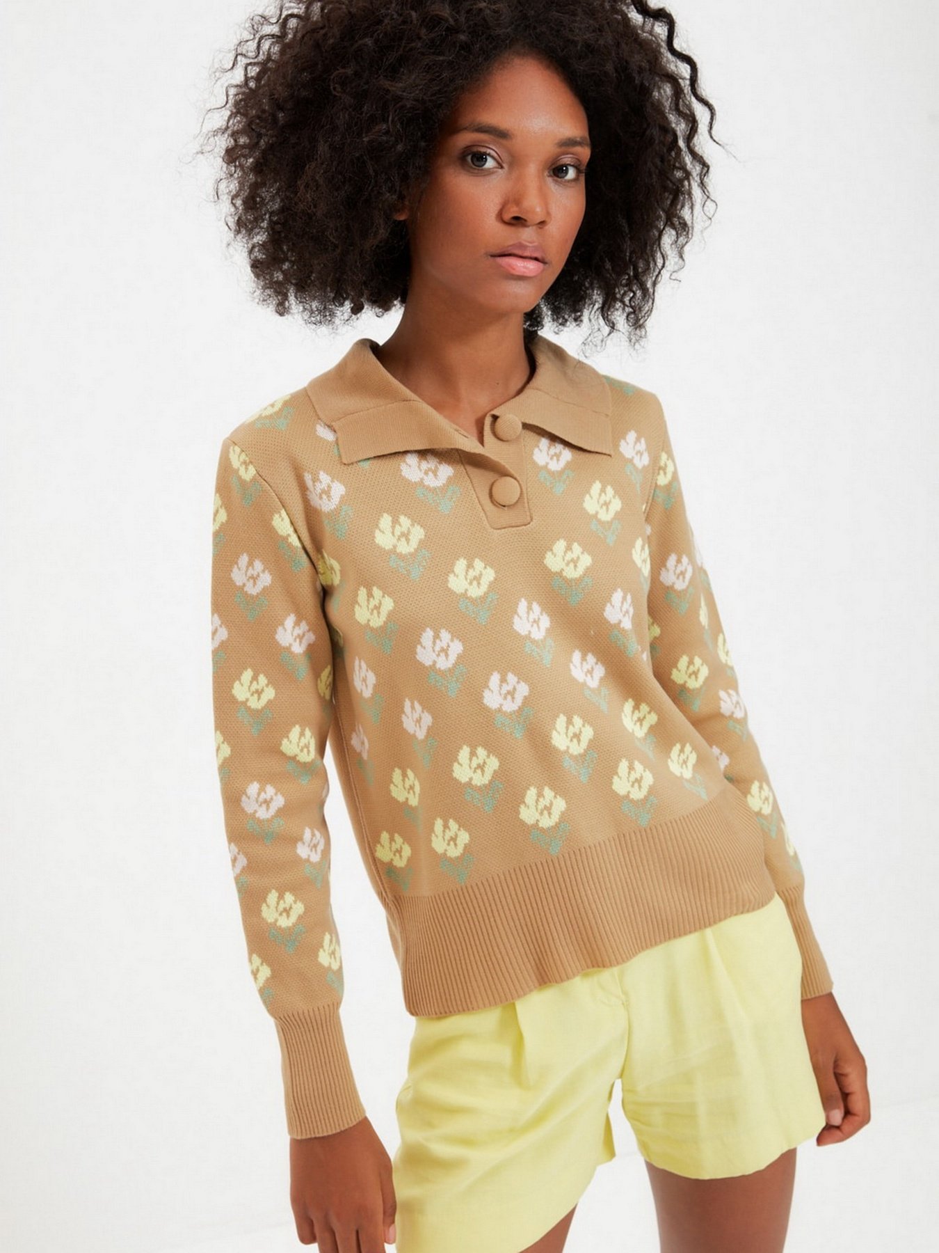 Джемпер Trendyol модель TWOAW22KZ0195/Camel Фото