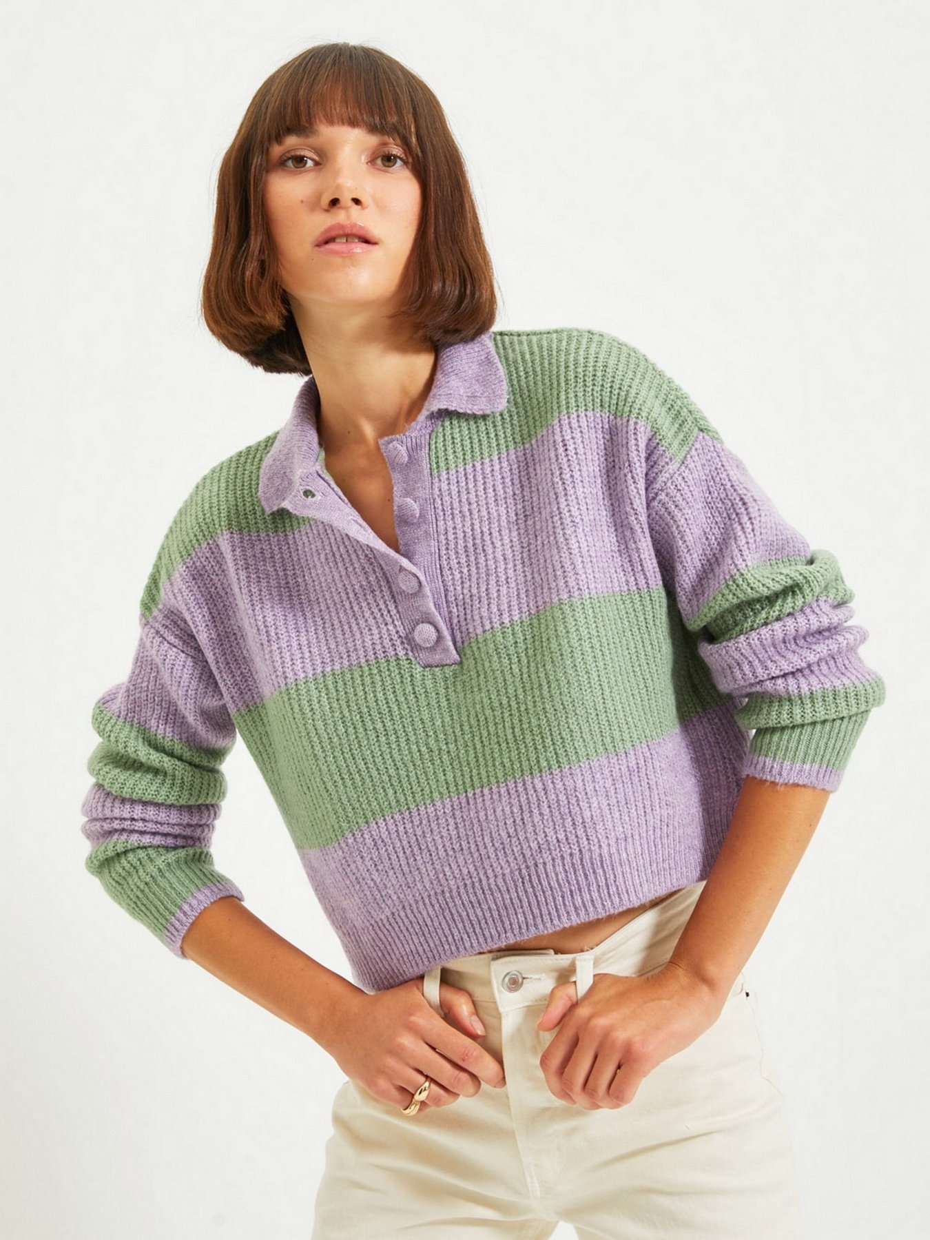 Джемпер Trendyol модель TWOAW22KZ0226/Lila Фото